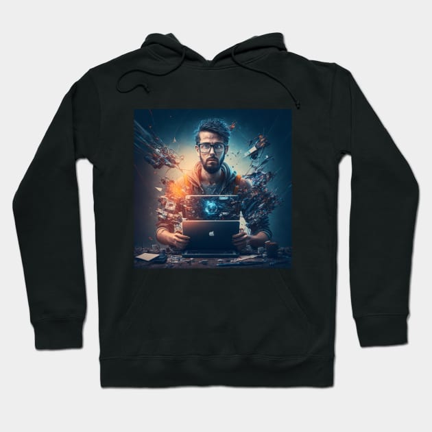 Digital Content Creator Hoodie by Crafty Career Creations